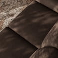 thumbnail image 3 of 65'' Sofa,2-Seater Sofa Couch,Foam Pocket Spring Hybrid Modern Loveseat Sofa,Upholstered LoveSeat Couch for Livingroom,Bedroom, Apartment, Home Office,Small Space, Tool-Free Assembly, Brown, 3 of 7