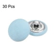 thumbnail image 3 of Uxcell 30pcs 24L Fabric Cloth Covered Button 15mm Metal Shank Round Sewing Buttons for Suits Dress Blouses, Blue, 3 of 5