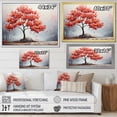 thumbnail image 4 of Designart "Blaze Of Red Maple" Tree Maple Floater Framed Wall Art Living Room, 4 of 5
