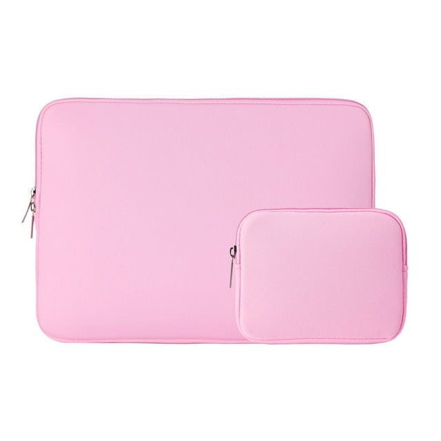 Laptop Sleeve Bag +Square Power Supply Bag Sets ,Protective Soft Case Padded Zipper Cover Carrying Computer Bag Compatible with Apple /Huawei /Matebook