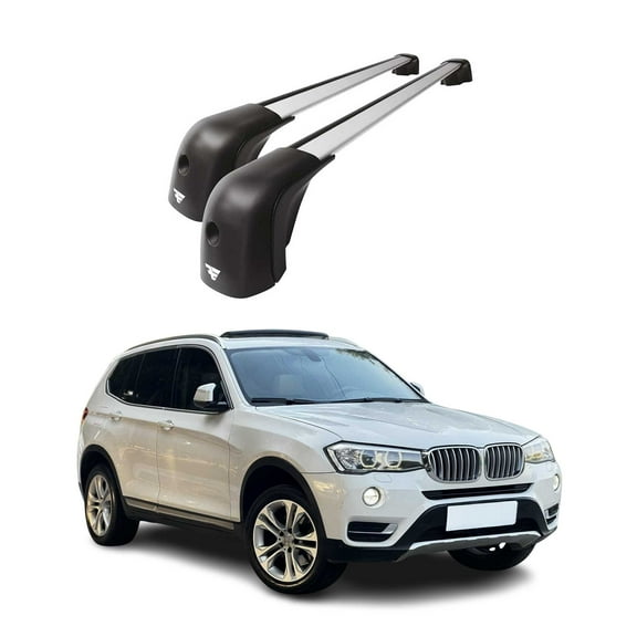 Roof Racks Cross Bars for BMW X3 F25 X3 G01 2011-2024 Aluminium Silver
