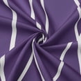 thumbnail image 5 of Abstract Striped Shower Curtain, Modern Minimalist Waterproof Fabric Shower Curtain Set with Hooks 72" x 72" - Purple White, 5 of 6
