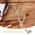 thumbnail image 2 of Shisuyan 2 Pcs Boutons Vintage en Forme de Cerf pour Armoire Boutons de Commode Boutons d'Armoire Poignées de Commode Boutons de Porte de Garde-Robe Poignées de Commode Poignées de Tiroir d'Armoire, 2 of 8