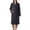 Dark Gray, variant on Bathrobe for Women Solid Color Corals Fleece Soft Comfy Absorbent Long Sleeve Warm Cozy Robes with Pockets & Belt