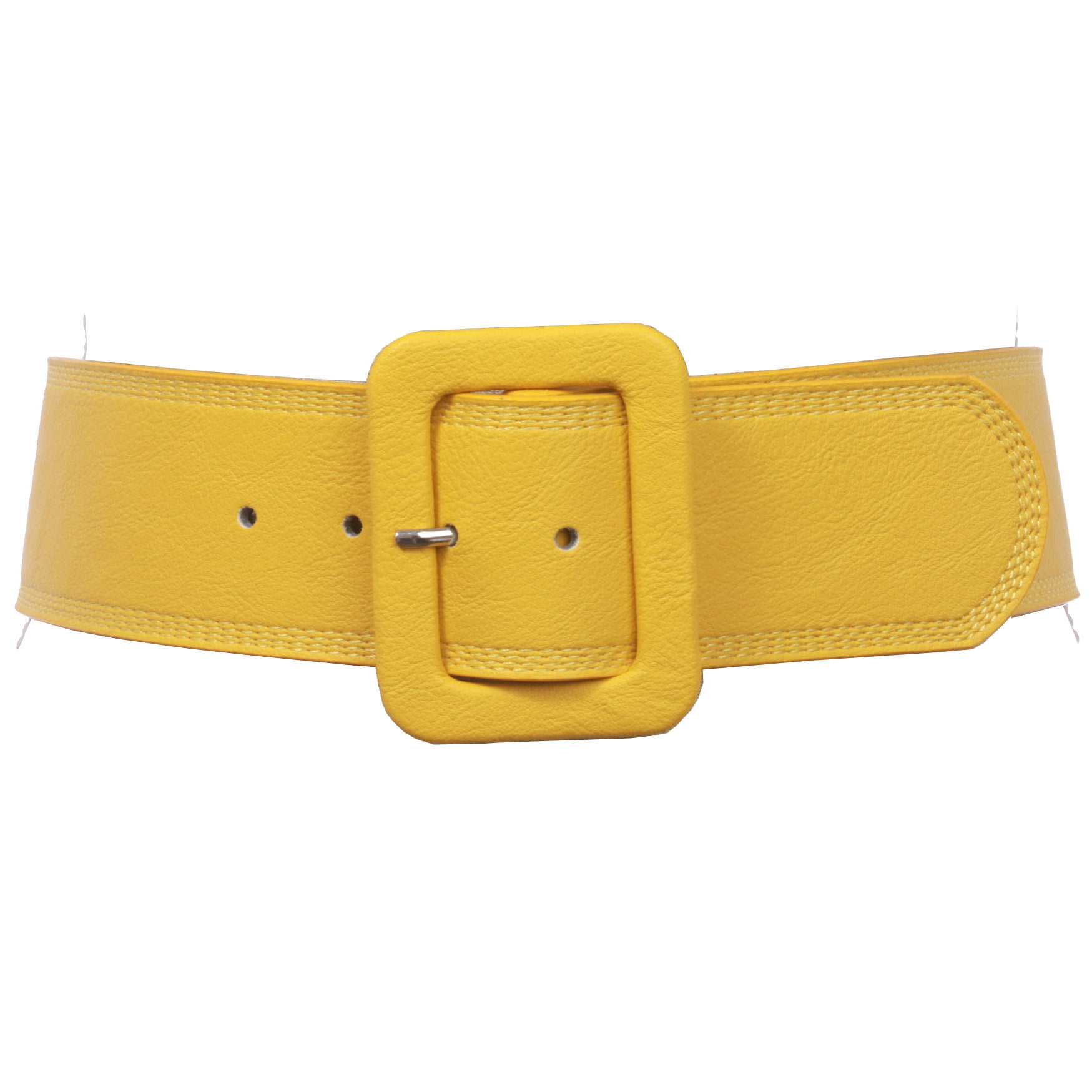 discount 80% Yellow Single Silvian Heach Fluorine yellow belt braided WOMEN FASHION Accessories Belt Yellow 