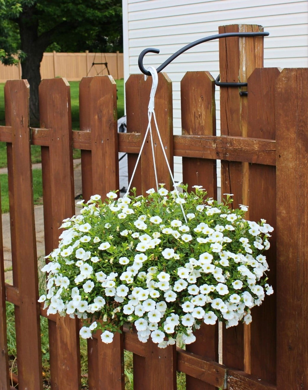 What D Hook Heavy Duty Hanging Plant Hook -for ACTUAL 4" Square Posts, measured 4"x 4" this is larger than the standard wood 4x4