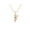 Bronze, variant on Krishna Flute Leaf 925 Sterling Silver 5x3mm Pear London Blue Topaz Religious Necklace