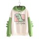 thumbnail image 1 of Top de jersey de manga larga de dinosaurio lindo para niñas para otoño primavera-- BmatwkZeng Bmatwe Jersey, 1 of 4