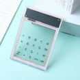 thumbnail image 2 of CASAFUN Transparent 8 Digits Desktop Calculator with LCD Display and Sensitive Button, Dual Solar Power and Battery, Standard Function for Office, Home, School, 2 of 5
