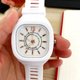 thumbnail image 2 of sweethay Esfera de forma cuadrada, correa de goma ajustable de estilo Simple informal, reloj de moda, decoración de mano, reloj de para mujeres Relojes, 2 of 6