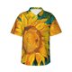 thumbnail image 1 of Fotbe Vibrant Sunflower Painting Camisa Hawaiana para Hombre Unisex – Camisa Casual de Verano con Botones de Manga Corta de Algodón y Lino,Medium, 1 of 7