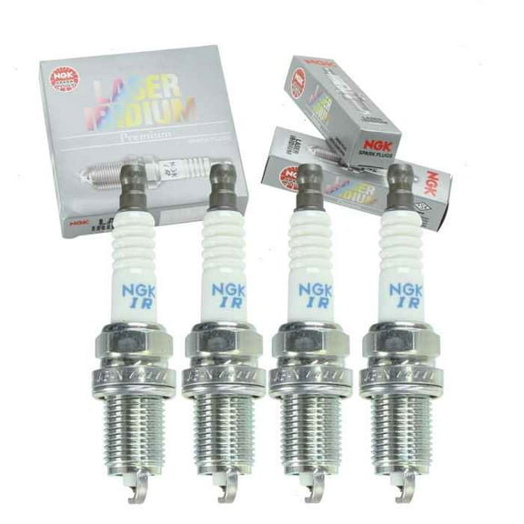 4 pc NGK Laser Iridium Spark Plugs compatible with Chevrolet Prizm 1.8L L4 2000-2002