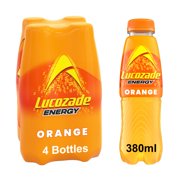 1 Pack | Lucozade Orange 4 Pack 1520G & 3x 9oz Disposable Plastic Cups