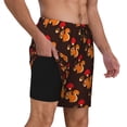 thumbnail image 3 of Haiem Cute Squirrel Mens Swim Trunks with Compression Liner 2 in 1 Swimming Shorts Stretch Swimwear Quick Dry,Board Shorts-Medium, 3 of 9
