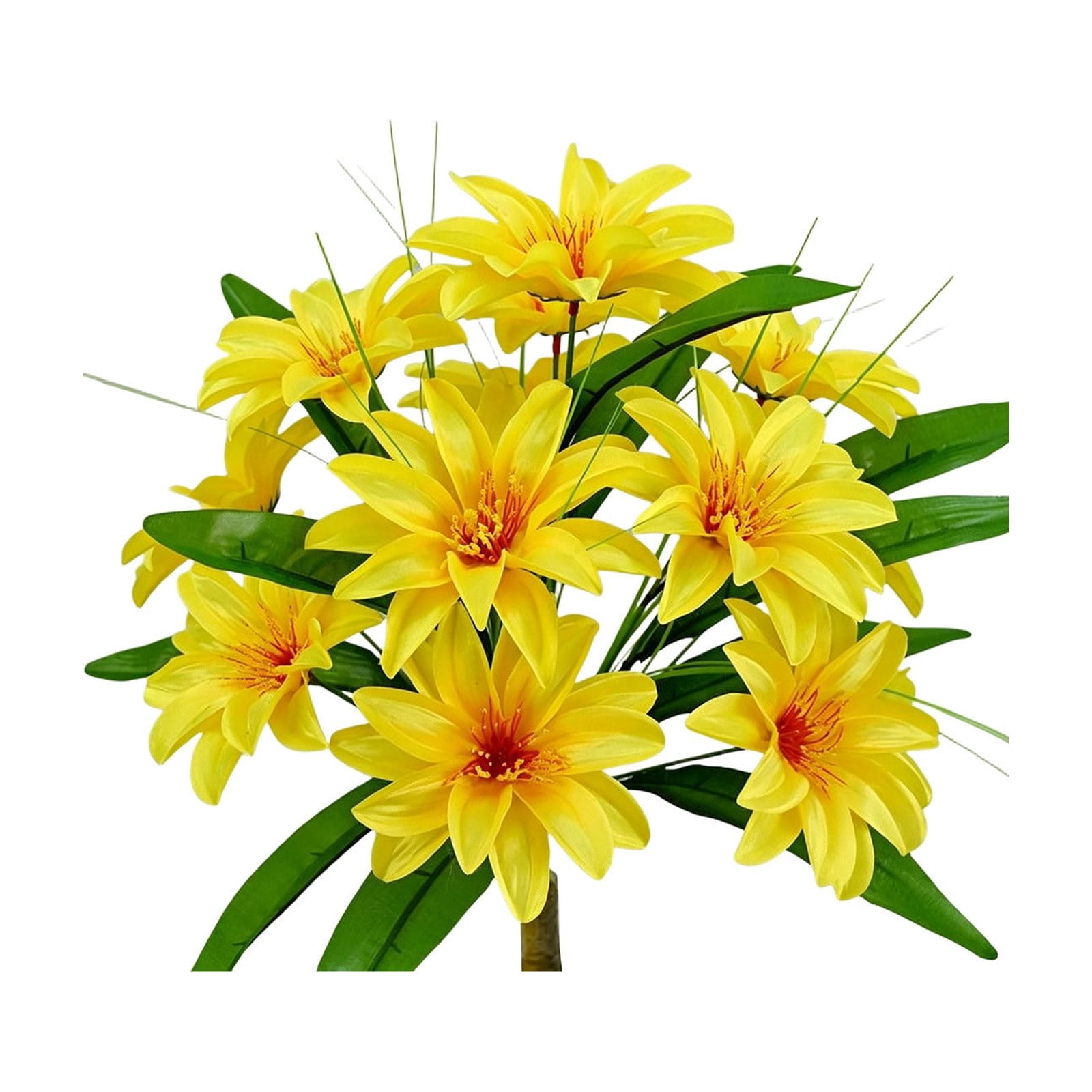 Werulen 8Pcs 12 Head Peony Artificial Flower Bouquet Realistic Full Bloom Vibrant,Home Living Room Table Wedding Decor,Faux Floral Bouquet,Table Decor Piece,Home Floral Accessory