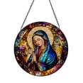 thumbnail image 1 of Rosario de Vidrio Teñido para Ventana Colgante de la Virgen María Rosporxin, 1 of 7
