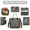 thumbnail image 2 of Pioneer Flower Floral Print Pattern Womens Lunch Box for Work,Insulated Large Lunch Bag,Leakproof Adult Lunch Bag for Work,Beach,Travel,Picnic,Camping, 2 of 6