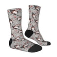thumbnail image 3 of Uemuo Halloween Gnome Pattern Women's Crew Socks, Soft Durable Breathable Moisture-Wicking with Odor Control Cotton socks, 3 of 9