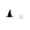 Black, variant on Vibrant Hanging Glowing Witch Hat, Mini Party Hats For Summerween Bedroom Porch Ambient, Polyester Fabric Floating LED Wizard Headpiece Pendant, Mystic Purple, 1 Pack