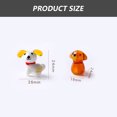 thumbnail image 2 of Figura de cristal de 2 piezas, diseño de perro hecho a mano, mini figura de animal soplado de cristal, decoración artística de Art Glass, 2 of 5