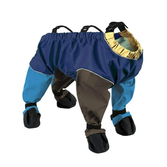 Anti Dust Pants for Dogs, Waterproof Dog Booties Rain Boots with Suspenders, Dogs Belly Protector Rain Snow Pants for Outdoor Walking Running Hiking