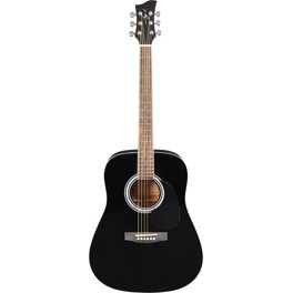 Jay Turser JJ45 Acoustic Dreadnought Guitar - Black
