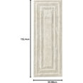 thumbnail image 3 of Bathroom Rug Runner, Soft Tufted Cotton Bathroom Decor, Super Absorbent & Quick Dry (Logan Light Grey, 60" x 22"), 3 of 6