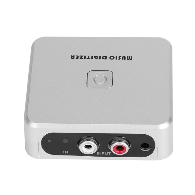 Boîte de Capture Audio, Mini Transmission Rapide 128Kbps Boîte de Numérisation de Musique, Télécommande d'Enregistrement USB pour Lecteur de Musique Numériseur avec Indicateur Lumineux Carte SD