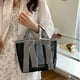 thumbnail image 5 of Bolso de Mano de Malla Transparente para Mujer, de Nailon Hueco con Correa de Hombro Ajustable, Gran Capacidad, para Viajes, Compras y Playa, Negro, Tallas S/M/L, 5 of 7