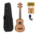 thumbnail image 1 of Luna UKE HTS EXM High Tide Exotic Mahogany Soprano Ukulele Soft Case Bundle, 1 of 5