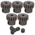 thumbnail image 3 of Engranaje De Motor, Con Tornillos M4 RC Car Gear, Para Coche De Control Remoto TRX4 D90 D110 Axial Scx10 90046 1/10 Crawler Car YLSHRF 15T Motor Gear, 3 of 8