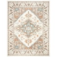 thumbnail image 2 of SAFAVIEH Micro-Loop Hypatia Traditional Wool Area Rug, Ivory/Rust, 8' x 10', 2 of 7