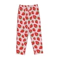 thumbnail image 4 of Goofa Strawberries Printed Soft Pajama Pants for Women, Wide Leg Comfy Casual Lounge Yoga Pants-XX-Large, 4 of 9