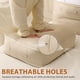 thumbnail image 3 of 2 Piezas organizador autocomprimible,Bolsas de Organizador para Edredones,bolsa de almacenamiento plegable que ahorra espacio,para edredones, Mantas, Ropa de Cama, Ropa (Beige, Large),Beige, 3 of 7