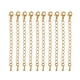 thumbnail image 1 of 10 cadenas de extensión de 70 mm para bisutería y manualidades. Oro, 1 of 7