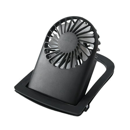 

Farfi USB Charging Fan Three-speed Adjustment Rechargeable Handheld Adjustable Angle Strong Wind Cooling Portable USB Charging Sunscreen Hat Fan Summer Accessory (Black)