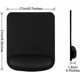 thumbnail image 3 of Ergonomic Mouse Pad with Wrist Rest Gel Mouse Pad with Wrist Rest, Comfortable Laptop Mouse Pad, Pain Relief Mouse Pad with Non-slip PU Base.2pcs, 3 of 5