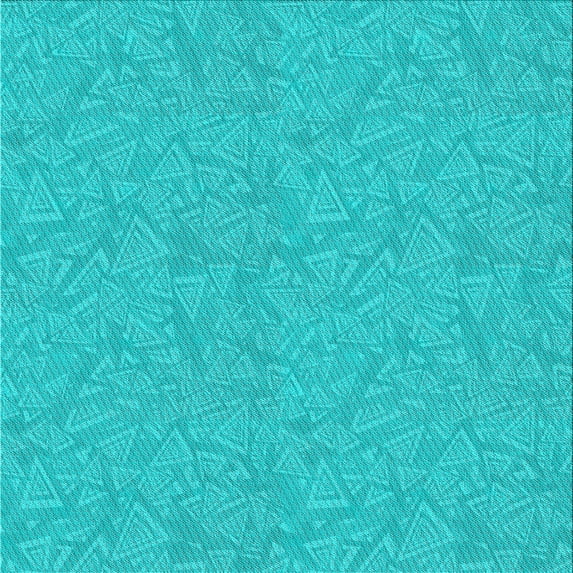 Ahgly Company Indoor Square Patterned Dark Turquoise Green Abstract Area Rugs, 3' Square