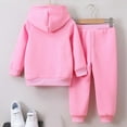 thumbnail image 7 of HCNTES Toddler Baby Boy Clothes Set Fall Winter Sweat Suit Outfit Cute Sweatshirt & Long Pant Sets(Q206-Pink,4-5 Years), 7 of 7
