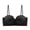 Black, variant on Front-Close Strapless Bra for Women, Removable Thin Straps Push-Up Bra, 4CM Thickened Pad & Seamless Fit, Breathable Lightly Lined Bralette, Black