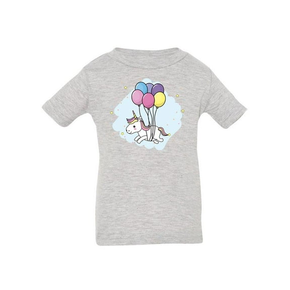 Unicorn With Balloons T-Shirt Infant -Image by Shutterstock,  6 Months