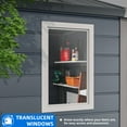 thumbnail image 3 of Dextrus 6.3x6.2ft Outdoor Resin Storage Shed with Windows,Vents,and Secure Doors,All-Weather Plastic Storage Unit for Poolside,Lawn,Backyard,and Patio, 3 of 5