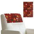 thumbnail image 2 of Xixirimido Red Christmas Trees Stars Headrest Cover for Recliner Chair Leather Sofa Headrest Cover Head Protector Furniture Protector for Recliner Sofa Slipcovers, 3Pcs, 2 of 7
