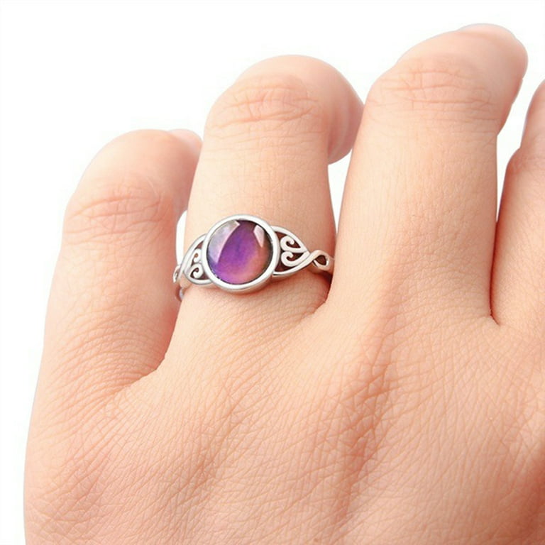 Sterling Silver Color Changing Mood Ring