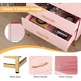 thumbnail image 4 of Jojoka 4-Drawers Dresser for Bedroom Chest of Drawers, Wood Nightstand Storage Organizer Cabinet with Metal Handle for Living Room, Entryway, Hallway, Pink, 4 of 8