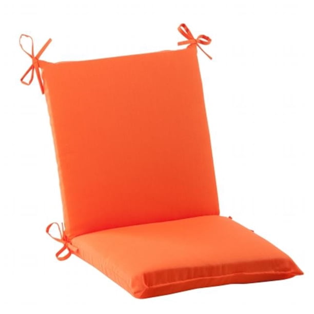 Pillow Perfect Outdoor/ Indoor Sundeck Orange Squared Corners Chair