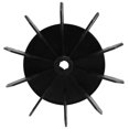 thumbnail image 1 of Replacement 0.5" Inner Bore 10 Impeller Motor Fan Blade Black, 1 of 5