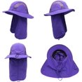 thumbnail image 4 of OwnShow Men Women UPF50+ Fishing Sun Hat Long Flap Quick Dry Mesh Safari Cap, 4 of 14