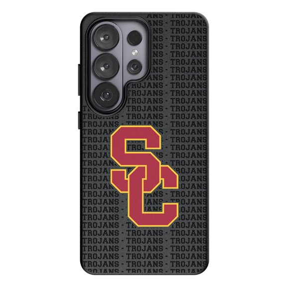 Keyscaper USC Trojans Text Backdrop Galaxy Magnetic Bump Case
