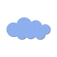 thumbnail image 2 of Cloud Shaped Bulletin Board Adhesive Pin Board Wall Mount Display Board, Cute Cloud-Shaped Thick Board for Photos Notes and Reminders, No-Drill Wall Decor for Kid Room Study and Office Display, 2 of 6